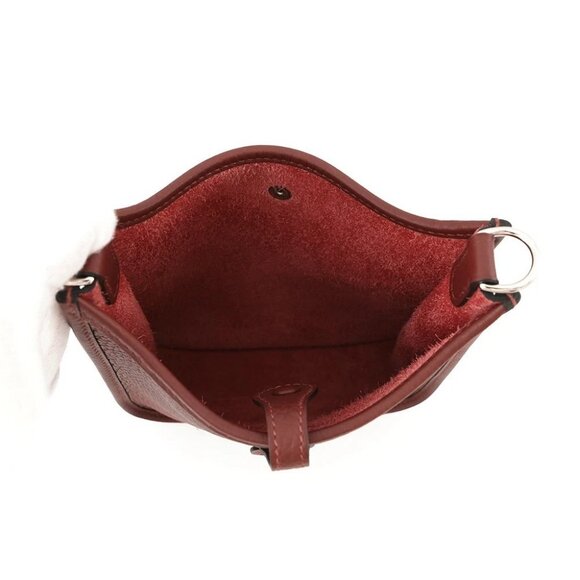 HERMES Evelyne Long Size TPM Taurillon Clemence Rouge H - Picture 8 of 8